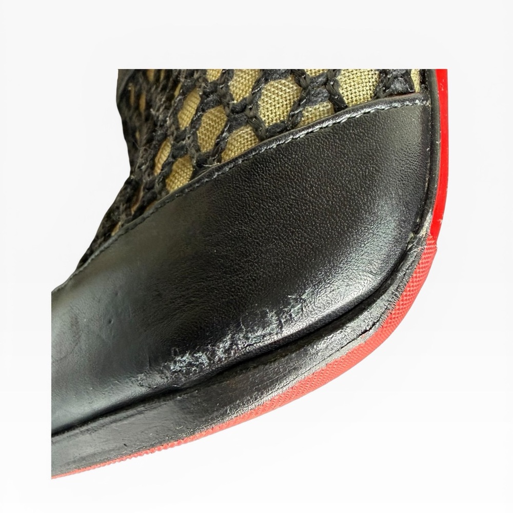 Christian Louboutin Black and Tan Heeled Boots Size 39 - Picture 11 of 16